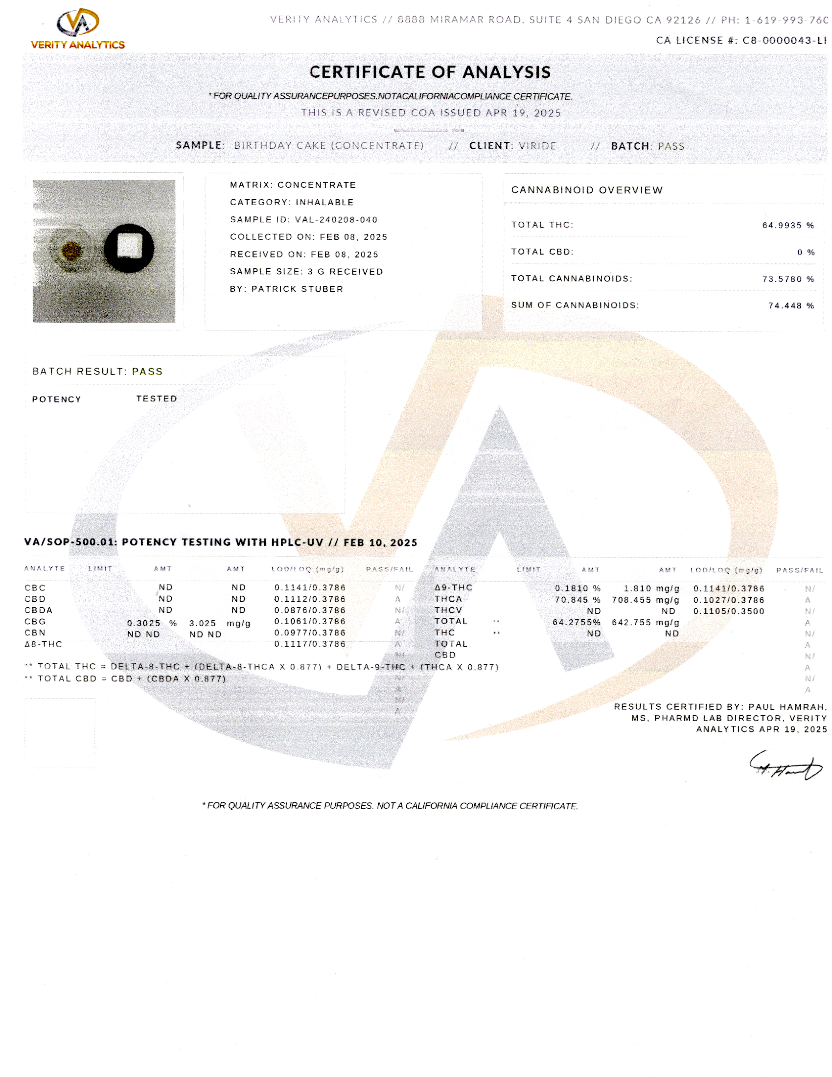 $25 Concentrates